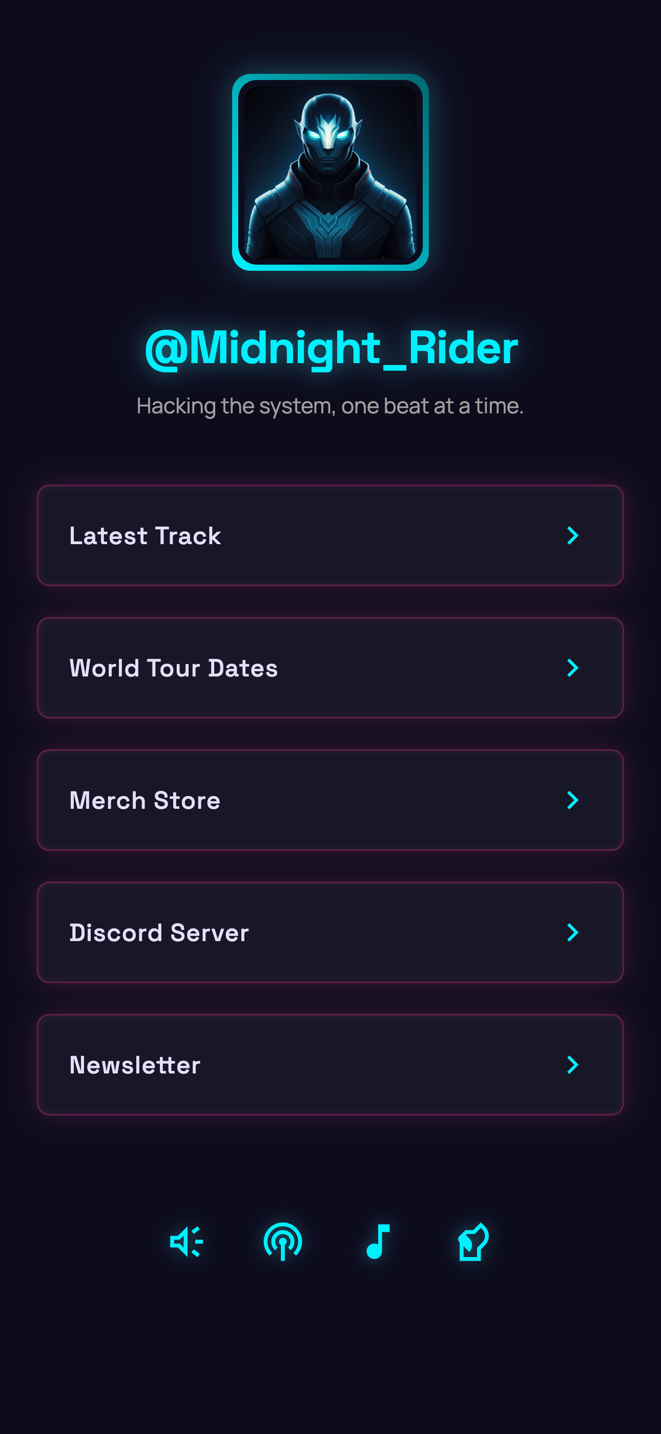 Midnight Neon template