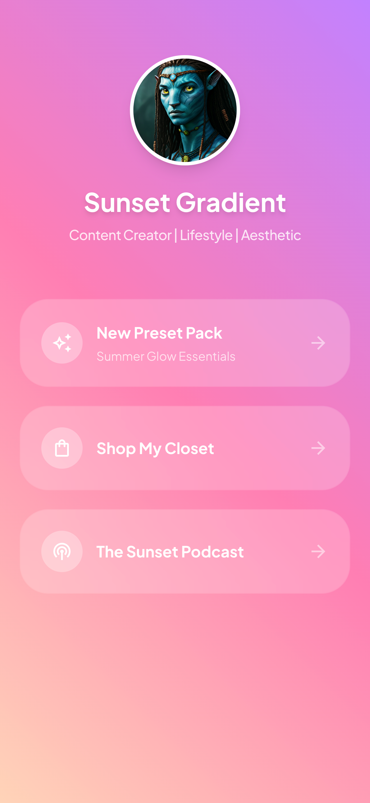 Sunset Gradient template